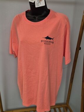 NWT Seacrest Beach Trading Co. Coral Short Sleeve Tee